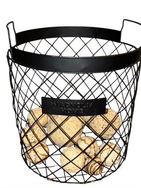 Magnolia Home Black Wire Basket. Spheres are not included.
